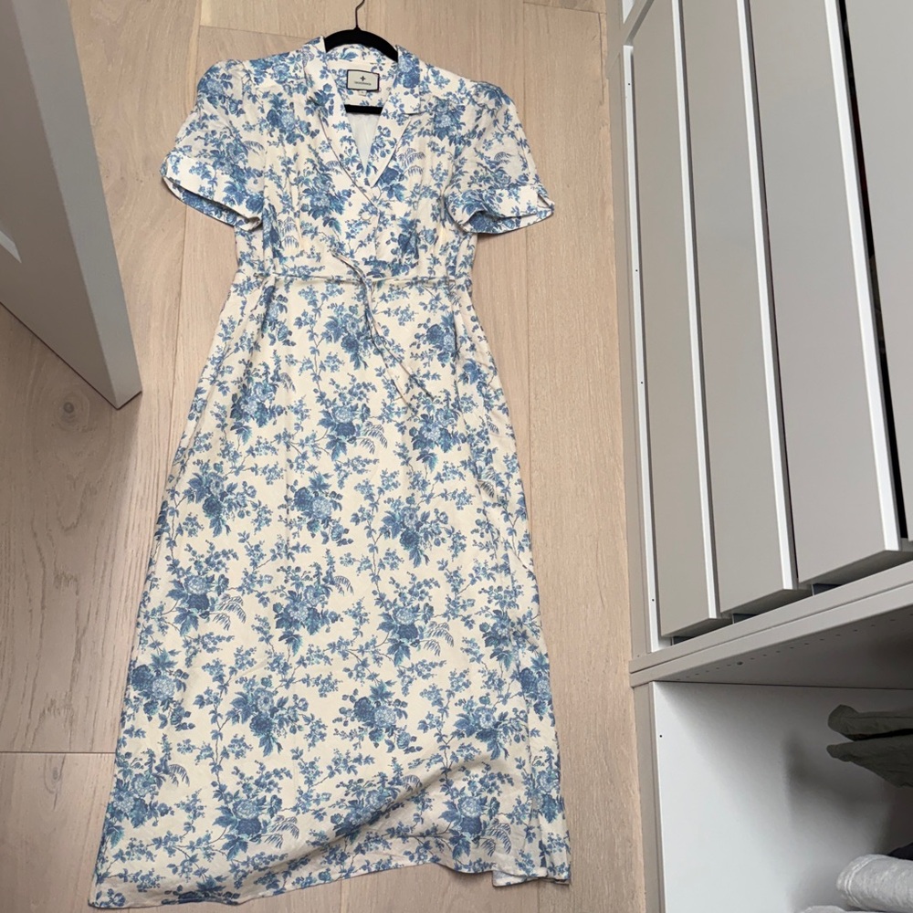 Tuckernuck Blue Floral Maxi Dress